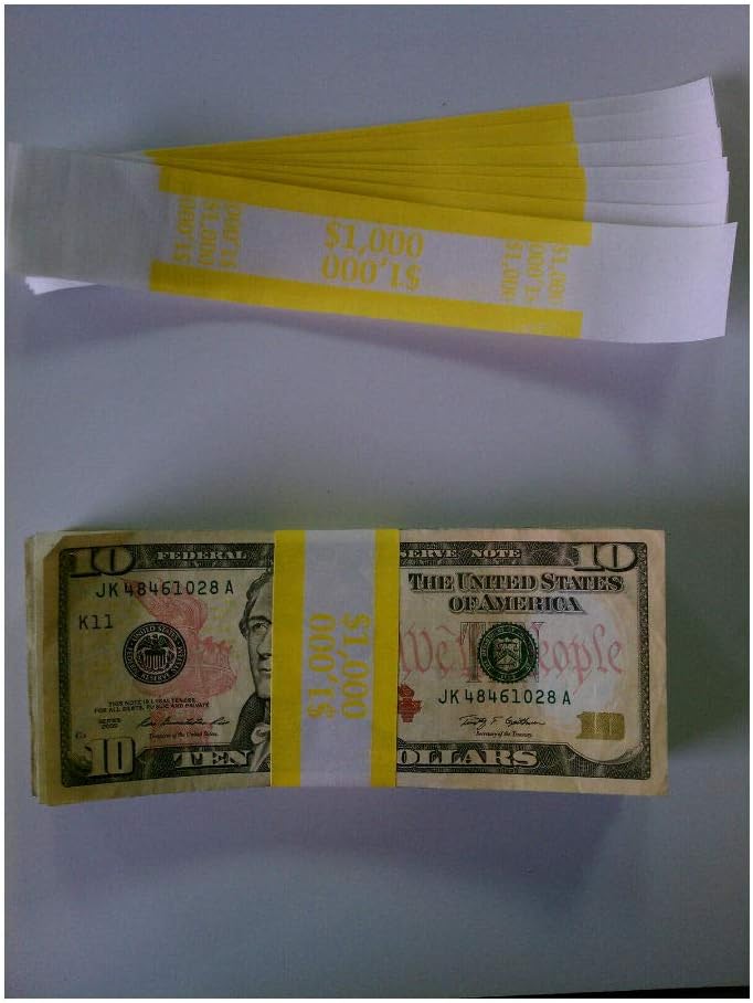 100 Money Straps Strap Combination Currency Bands Office Supplies Money