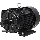 findmall 5HP Electric Motor 184T Frame 1480/1770RPM 3 Phase Motor General | Severe Duty Motor TEFC, 50/60Hz 230/460V 1 1/8 Inch Keyed Shaft