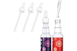 3pcs Glass Dropper Pipettes Compatible with Sodastream Bubly Drops Flavors Pipettes Bottle for Soda Stream Bubbly Dropper Rep