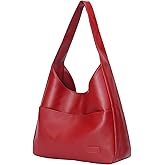 Hobo Bags for Women Leather Tote Bag Vegan Leather Shoulder Hand Bag Hobo Purse Tote Bags Large Soft Shoulder Bag