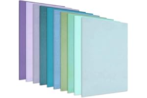 Wonninek 30 Sheets Textured Colored Cardstock - 250gsm/92lb Heavyweight Card Paper, 10 Colors Perfect for Scrapbooking, Craft