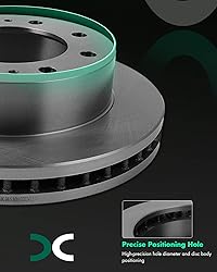 SCITOO Disc Brake Rotors Kits 55072 Front Vented
