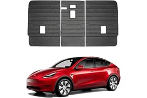 KIKIMO Second Row Seats Back Cover Fit for 2020-2024 Tesla Model Y, Rear Seat Back Cover Backrest Protector for Model Y Accessories, All-Weather Seat Protector Pet Mat for 5 Seater 7-Seater 2nd Row