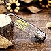 Dimmable T10 LED Bulbs,Tubular Edison Style LED Filament Bulb,4W T10 Vintage Led Light Bulb, E26 Medium Base, 2700K Warm White,400Lm,Clear Glass Cover, 6Pack