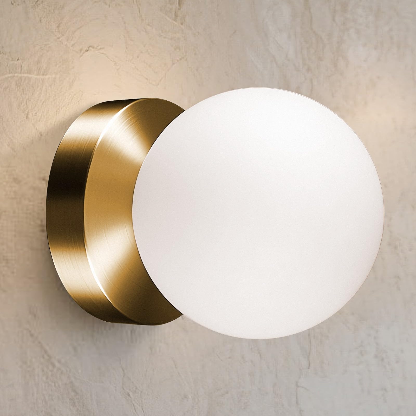 Photo 1 of Battery Operated Wall Sconce, Dimmable Wireless Gold Wall Lamp with 5200mAh Rechargeable Battery, Portables Cordless Wall Light Fixtures for Painting Living Room Bedroom Bathroom Hallway Decor