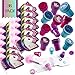 Favonir™ Unicorn Stationary Party Souvenirs Favors 36 Gift Pack – 12 Mini Notebooks – 12 Feather Pens – 12 Stampers – Kids Birthday Party Supplies Bulk Set - Ideal As Party Favor, Reward Prizes, carnival And Events