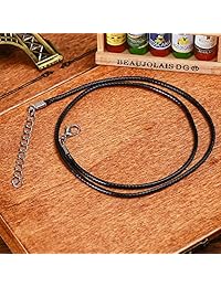 QIANJI - Collar con colgante de dragón celta, diseño de lobo de nudo