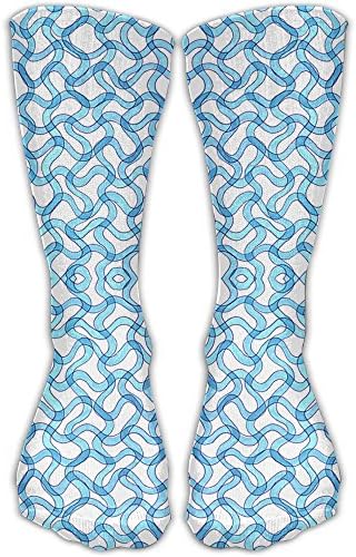 Blue Spirulina Tube Socks For Women &amp; Men - Graduated Athletic Fit For Running, Nurses, Flight Travel, Skiing &amp; Maternity Pregnancy - Boost Stamina &amp; Recovery