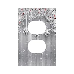 Christmas Snowflakes Wood Single Duplex Light