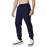 Menoio Mens Sweatpants with Zipper Pockets Workout Fleece Athletic Pants Casual Drawstring Jogger Pants