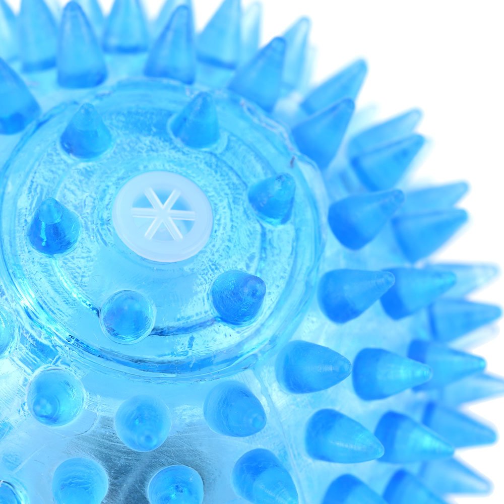 LED Lightup Spike Balls Elastic LED Rubber balls for Pets Dog and Cat