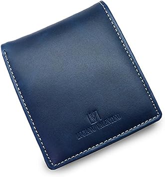 Amazon Swanunion 二つ折り財布 メンズ 本革 財布 ルチアーノバレンチノ 革 薄い ブルー 青 ブランド 二つ折り 人気 Sai104 Men 1 Swanunion スワンユニオン シューズ バッグ