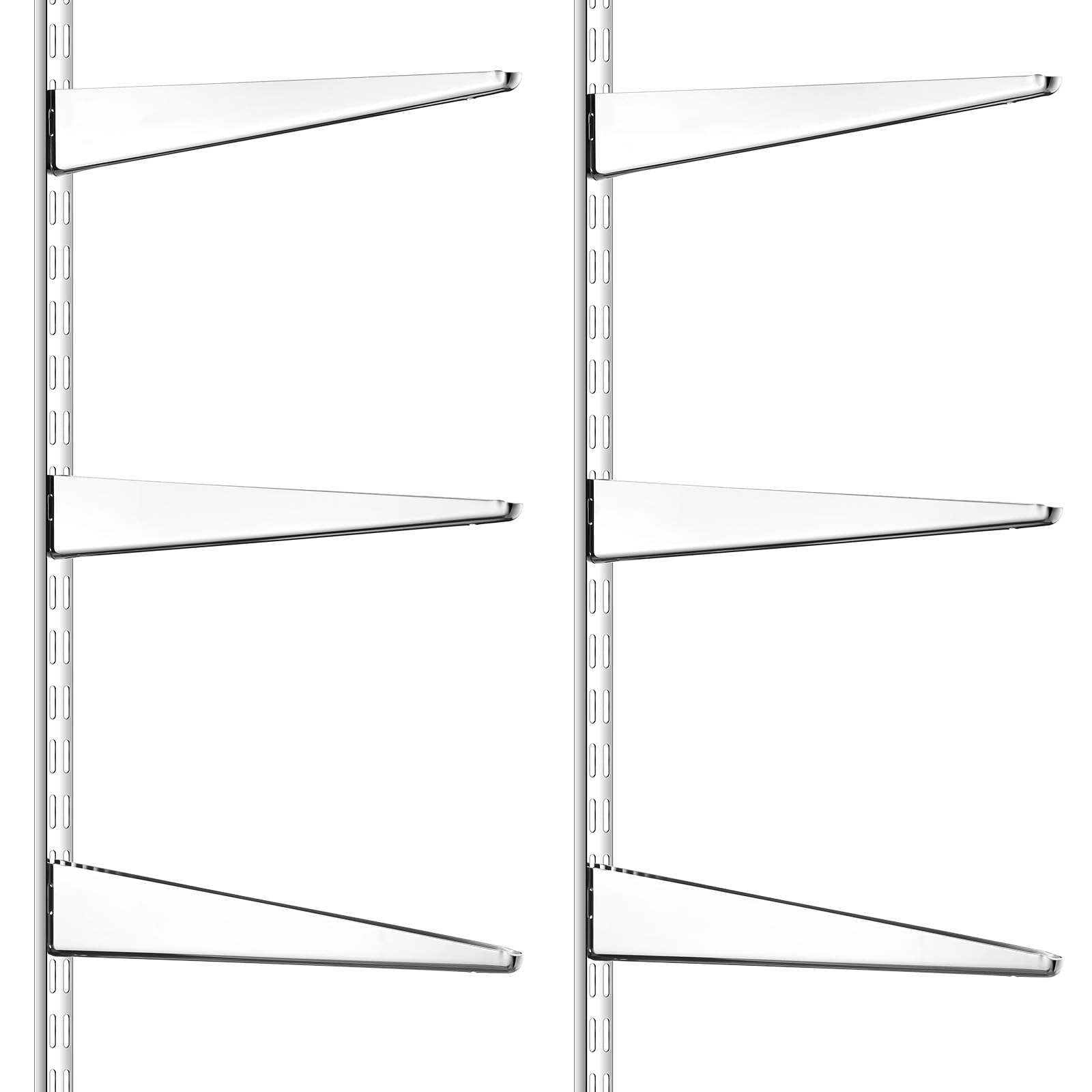 Metal Shelving Rails Colingmill 2 Pcs Twin Rail Upright Wall Shelving System 47.5 Inch with ...