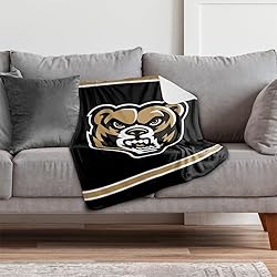 Oakland University Primary Logo Stripes Sherpa