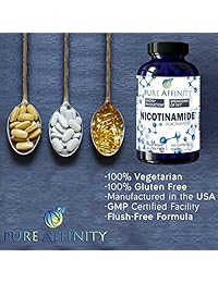 Nicotinamida B3 500 mg de niacina sin enjuague eficaz. Aumento de la energía, regenerador de...