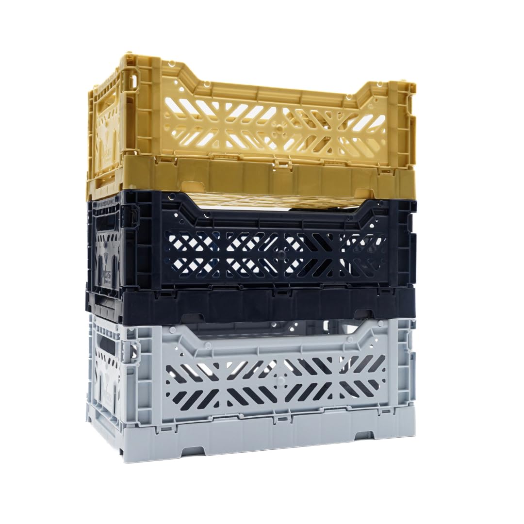 Collapsible Storage Box, Foldable Crate Organizer