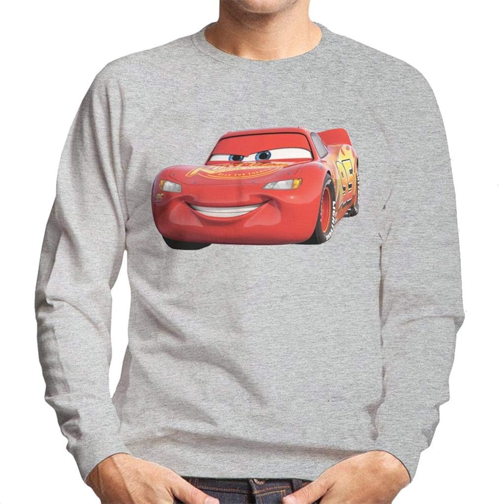 Disney Cars Lightning McQueen Smile Men's Sweatshirt Amazon.co.uk