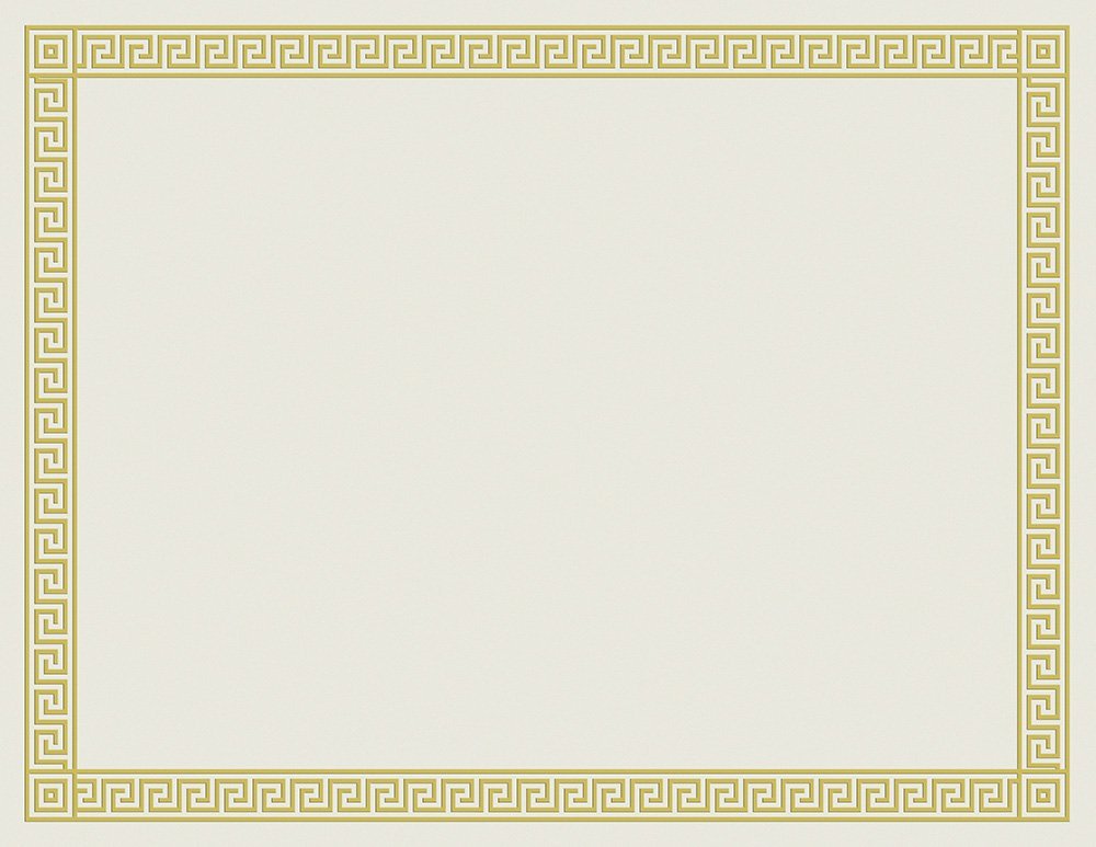 Great Papers! Channel Border Foil Certificate, 12 Count, 8.5"x11" (963070)