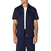 Dickies Men’s Short Sleeve Work Shirt – Durable Twill Button Down Shirts for Men, Lightweight Uniform for Daily Wear