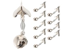 BESPORTBLE 10Pcs Metal Fishing Alarm Bells with Fast Clip for Night Fishing and Sea