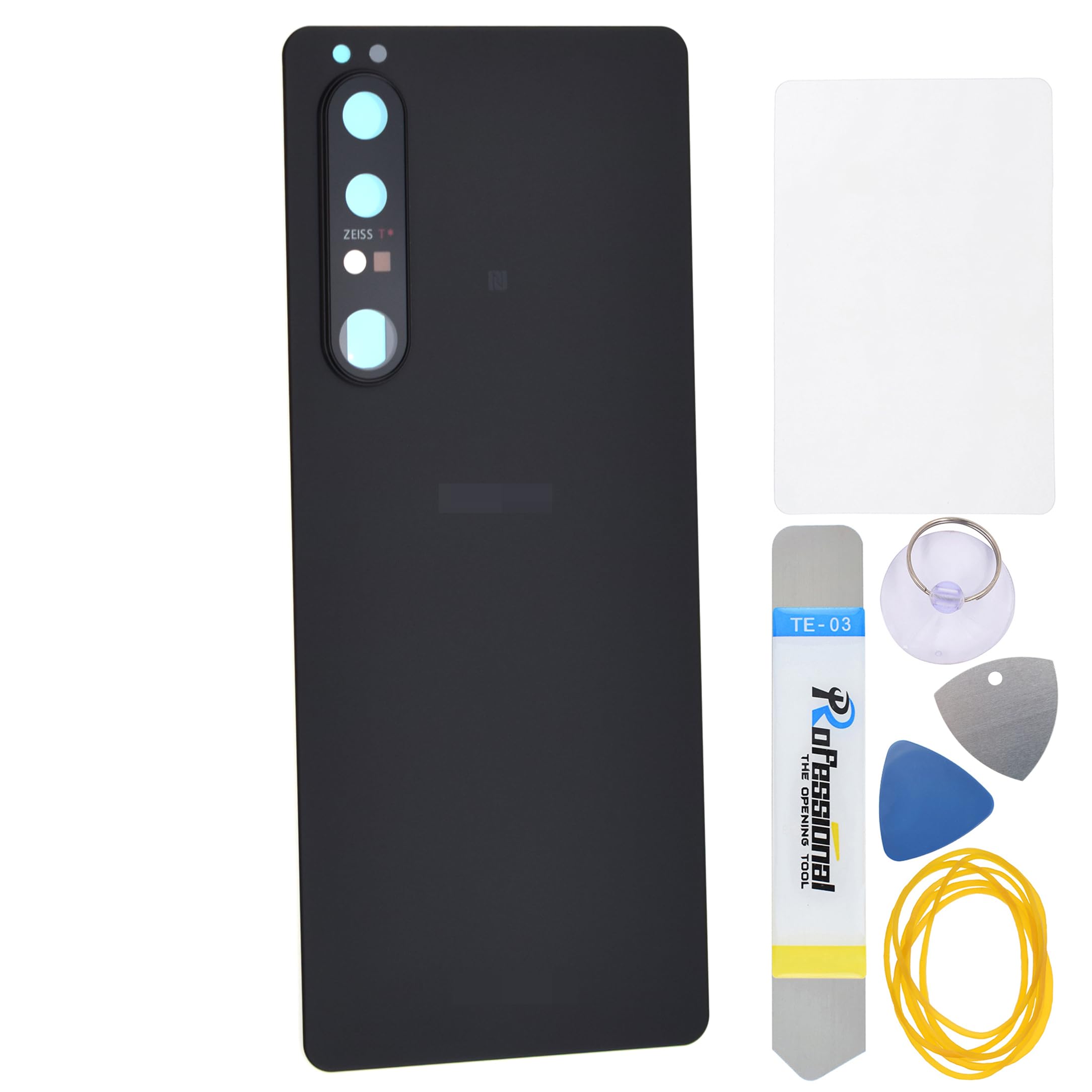 Black Acrylic Glass Back Cover Replacement for Sony