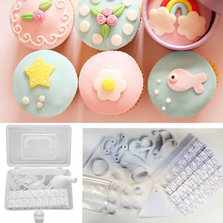 Hotenergy 100pcs Cookie Muffin Cake Cupcake Icing Decoratting Kit