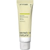 ATTITUDE Body Lotion for Sensitive Skin with Oat, EWG Verified, Dermatologically Tested, Vegan, Vanilla Cream Scent, 8 Fl Oz