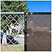 ColourTree 4' x 50' Brown Fence Privacy Screen Windscreen Cover Fabric Shade Tarp Netting Mesh Cloth - Commercial Grade 170 GSM - Cable Zip Ties Included - We Make Custom Size