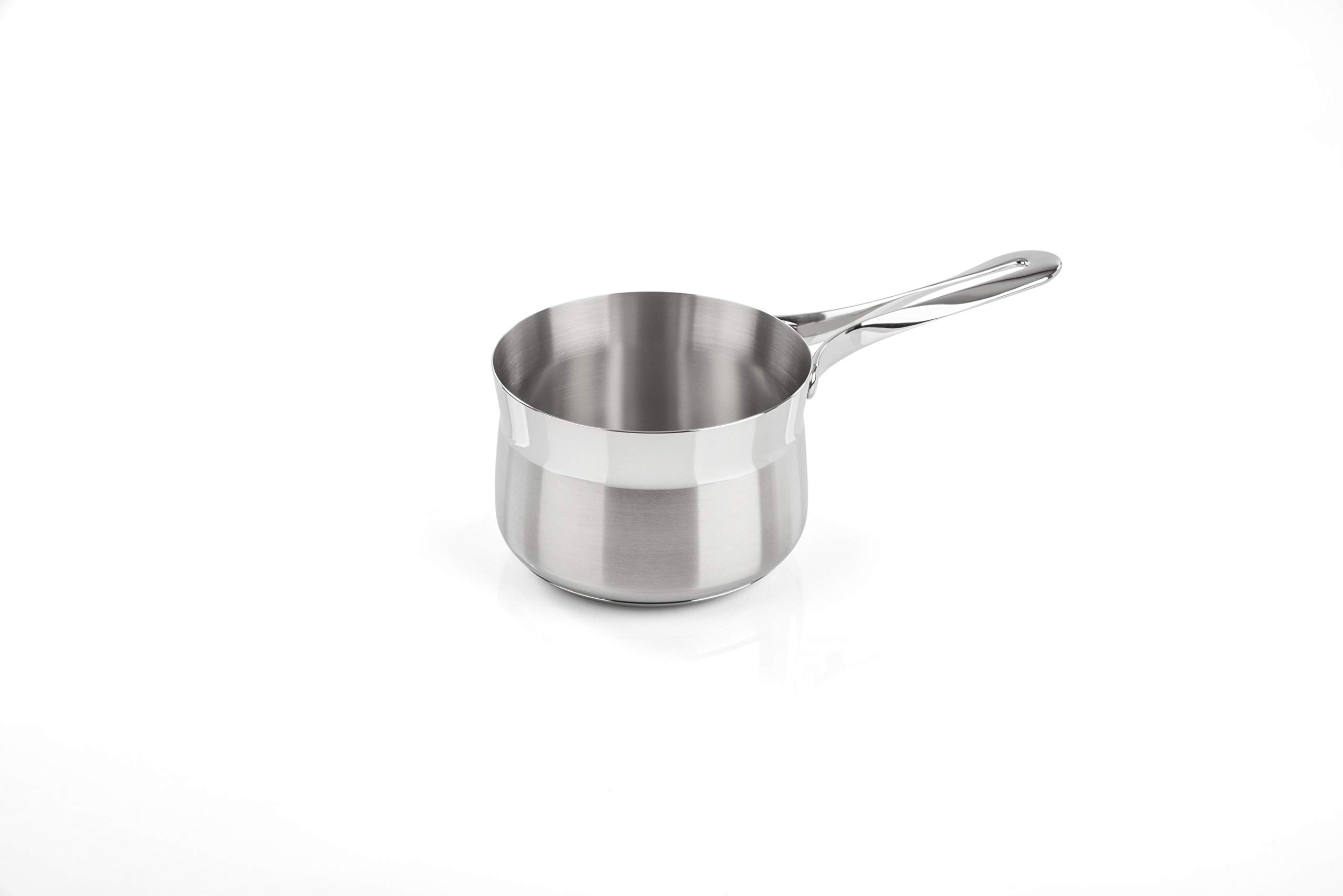 Barazzoni My Lady Saucepan, Stainless Steel 18/10, Thickness 1.2 mm, with Triple Bottom, Suitable for Induction, Claudio Bellini Design - Made In Italy