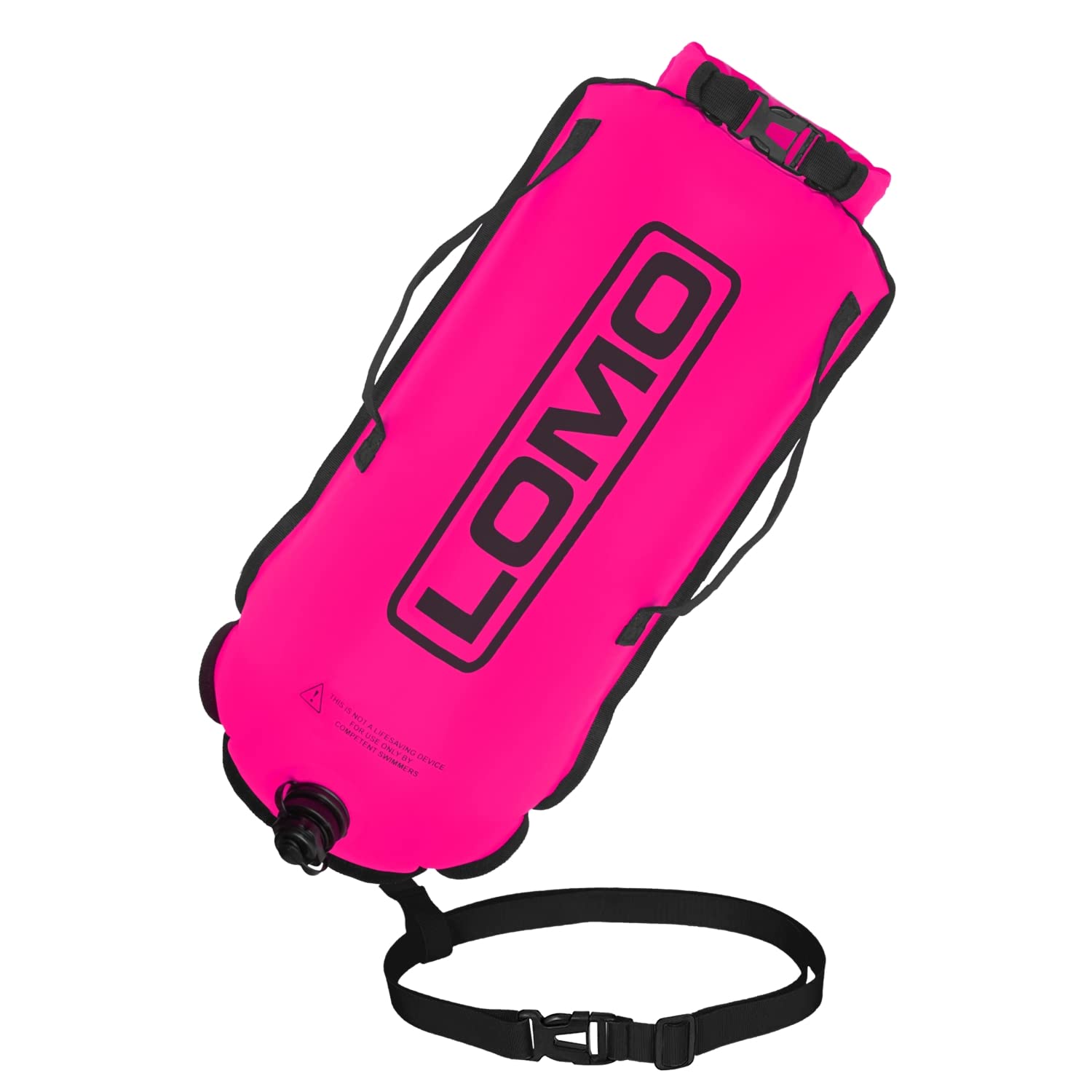 Lomo Roll Top Dry Bag Swimming Tow Float - Pink