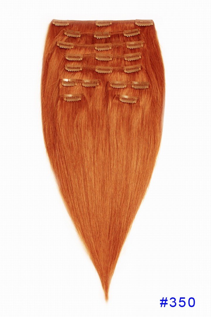 31" 6oz 10pcs (average) 350 Dark Ginger clip on extension