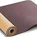 wwww PIDO Yoga Mat ECO Friendly TPE Non Slip Yoga Mats by SGS Certified with Carrying Strap and Bag,72″x24″ Extra Thick 1/4″ for Yoga Pilates Fitness Exercise Mat(Champagne + Grapes)thumb 3