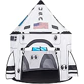 JOYIN Rocket Ship Play Tent Pop up Play Tent Kids Indoor Outdoor Spaceship Playhouse Tent Set