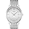 Tissot mens Tradition Stainless Steel Dress Watch Grey T0634281103800