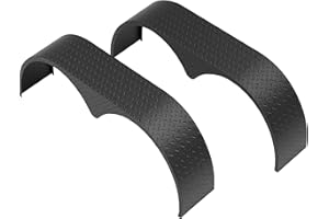 TackView Tandem Trailer Fenders, 2 Pack, Double Axle, 13-15 Inch Wheels, 66" x 9.1" x 20" for Enclosed Trailers