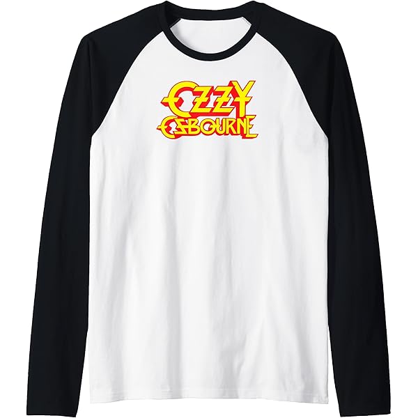 Amazon.com: Ozzy Osbourne - Horror Logo Raglan Baseball Tee
