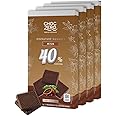 ChocZero Milk Chocolate Squares, No Added Sugar, Creamy Low Carb Candy, No Sugar Alcohols, No Artificial Sweeteners, 3.2 Ounce (Pack of 4)