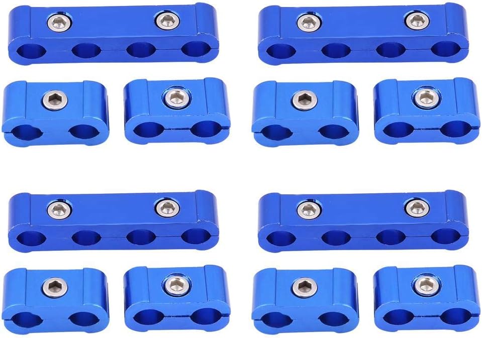 Aluminum Alloy Ignition Plug Wire Divider Holders Kit for 8mm 9mm 10mm