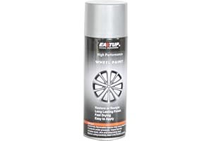 EASTUP Premium Metallic Wheel Paint Dark Silver- Brilliant Finish, High Durability, Fade-resistant, Quick Drying Rim Coating Spray Paint.