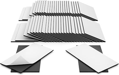 The Magnet Shop TMS Self Adhesive Magnets 0.85mm Thick 20 Pairs 35 x 20mm
