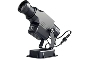 YKGOBO LED Logo GOBO Projector Image Rotation IP65 Waterproof with Manual Zoom DJ Effect Light Custom Gobos for Hotel Restaurant Wedding Advertising Outdoor Use(3 Years Warranty)