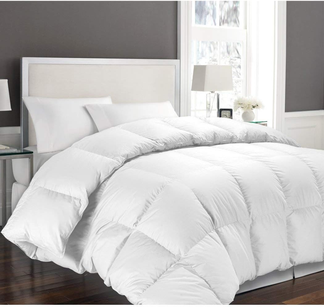 UNK King Luxurious White Comforter, Egyptian Cotton