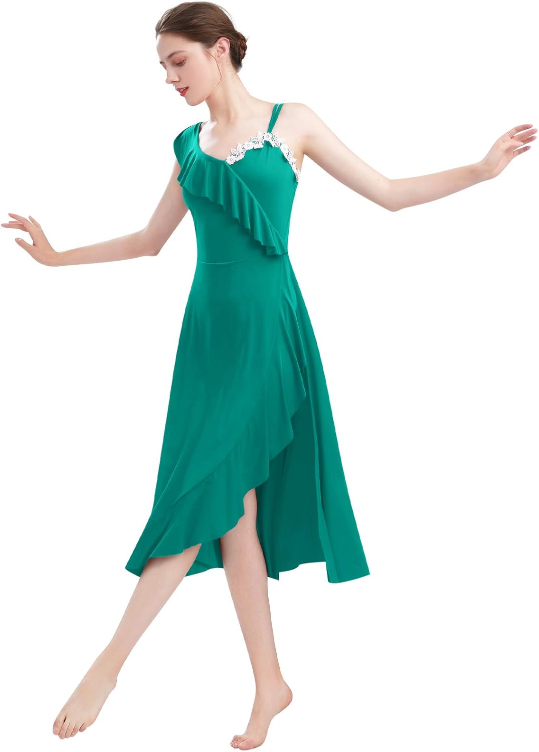 Modernes langes Ballettkleid für Damen, ärmellos