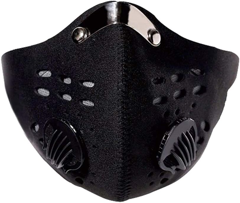 Bysoru Anti-Dust Half Face Mask Mouth Mask with Filter Breathing Valves for Cycling Outdoor
