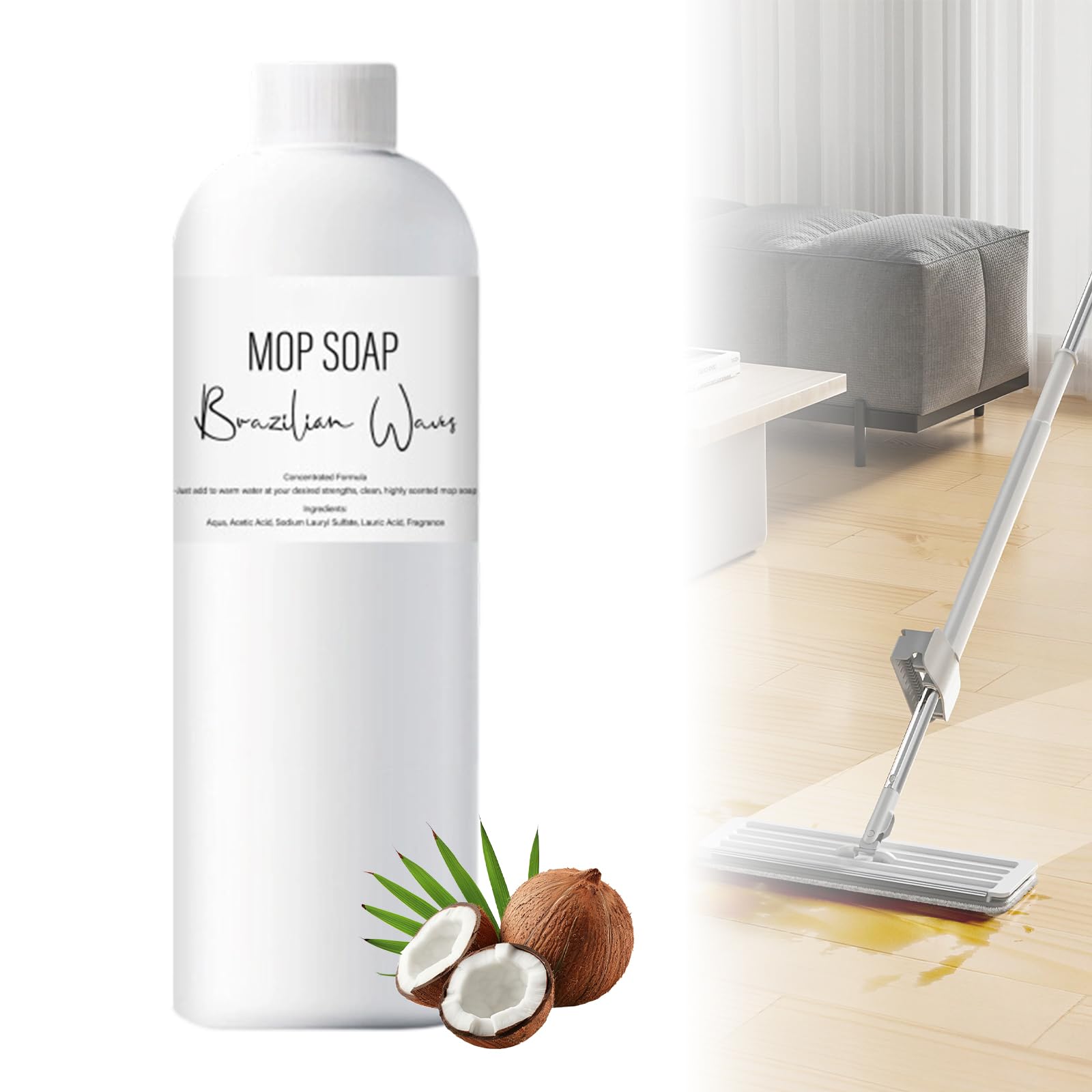 Photo 1 of 2025 New Brazilian Waves Mop Soap,Mop Soap For Floor Cleaning,Mop Soap Brazilian Wave,Brazilian Waves Mop Soap,Multipurpose Mop Soap For Home Cleaning And Bathroom & Kitchen Cleaner Supplies(4oz)