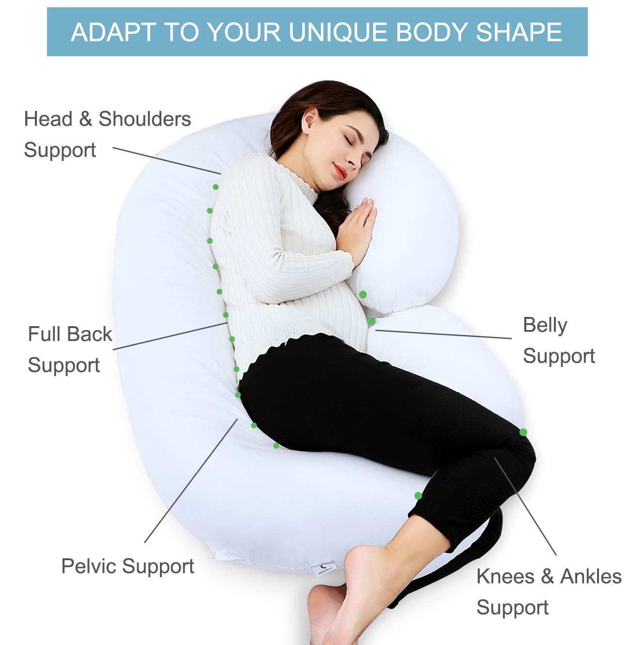 Buy Marine Moon Marine Moon Pregnancy Pillow C Shaped Pregnancy