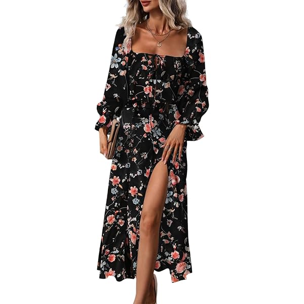 off the shoulder ruffled dress Elegant Off Shoulder Ruffle Black Maxi Dress with Middle Slit