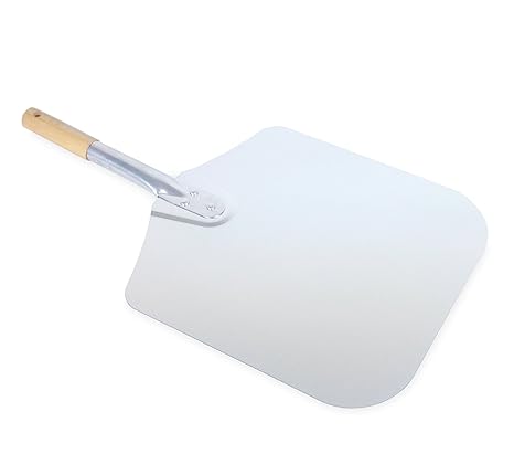 Vesuvo Pizzaschaufel aus Metall - für 30cm Pizza - ideale Länge von 57cm für Innensatz