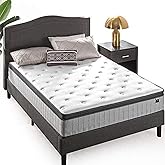ZINUS 12 Inch Comfort Support Cooling Gel Hybrid Mattress, Queen, Euro Top Innerspring Mattress, Motion Isolating Pocket Spri