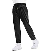 PATPAT RapidAir Boys Quick-Dry Pants with Pockets & Drawstring, Athletic Joggers for Running Sports Outdoor School Uniform